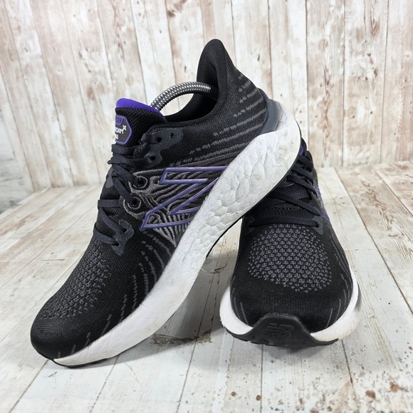 New Balance Fresh Foam Vongo v5 Black Purple Running Shoes Mens 9.5 Wide - Picture 5 of 8